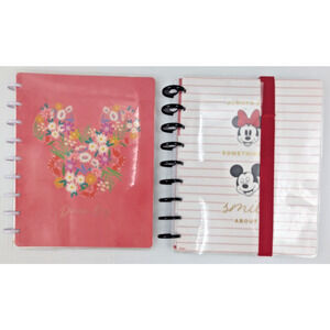 Disney Mickey Minnie Mouse The Happy Planner Notebook Lot of 2